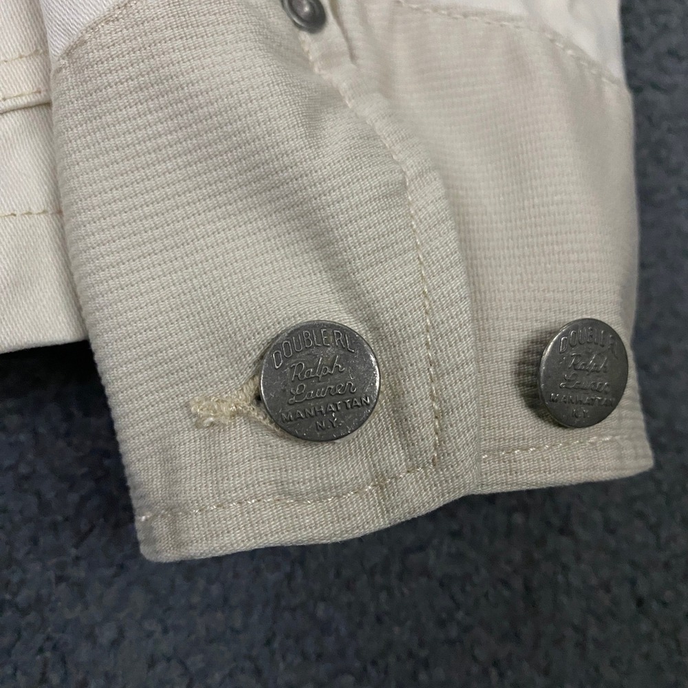 RRL Ralph Lauren Chore Jacket FITS Mens SMALL Canvas Corduroy Collar Barn Coat - Picture 8 of 16